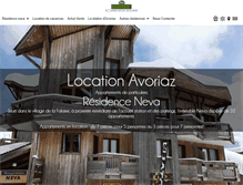 Tablet Screenshot of neva-avoriaz.com